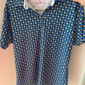 Blue Duck-Print horn legend Polo